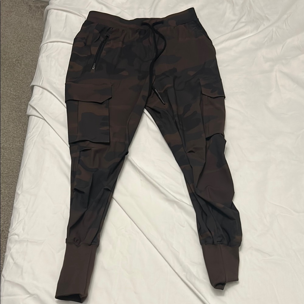 ASRV Brown Cargo Pants with Tapered Fit